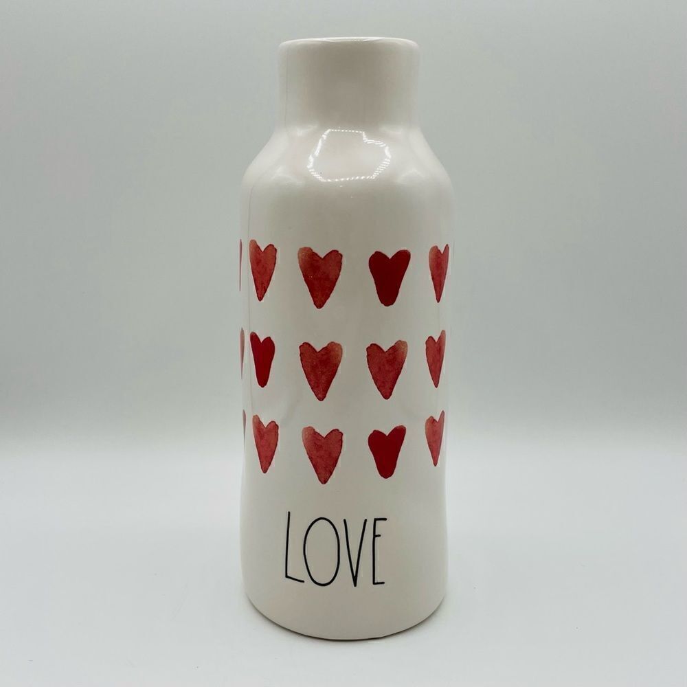 Rae Dunn Love Heart Tall Vase